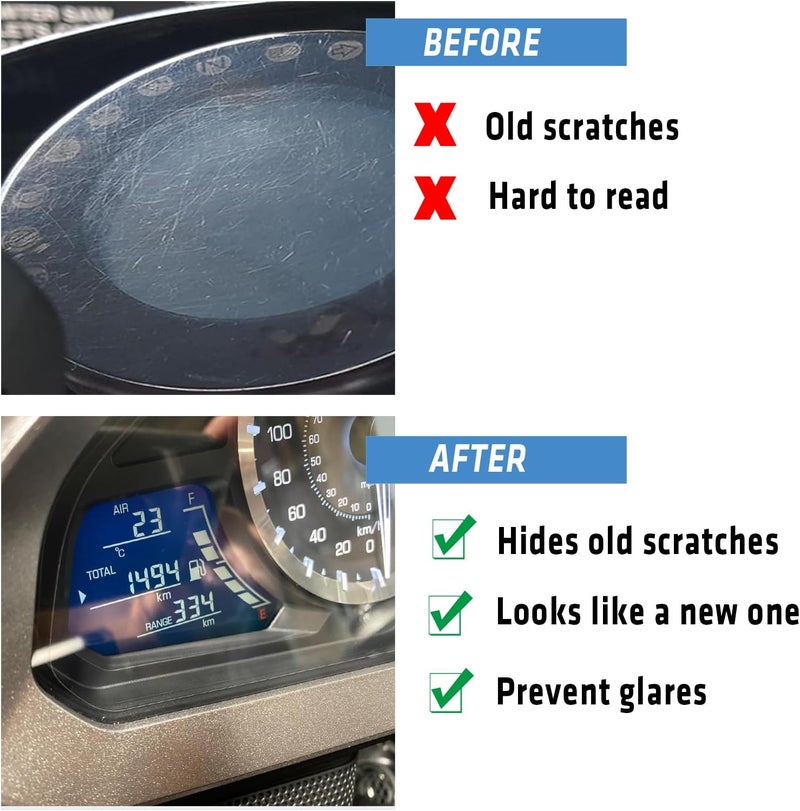 HAONEL 2 Set Instrument Film Dashboard Screen Protector Replacement for Honda Goldwing 1800 GL1800 2018-2023 2024 2025 Cluster Display Screen Protective Cover - Image 3